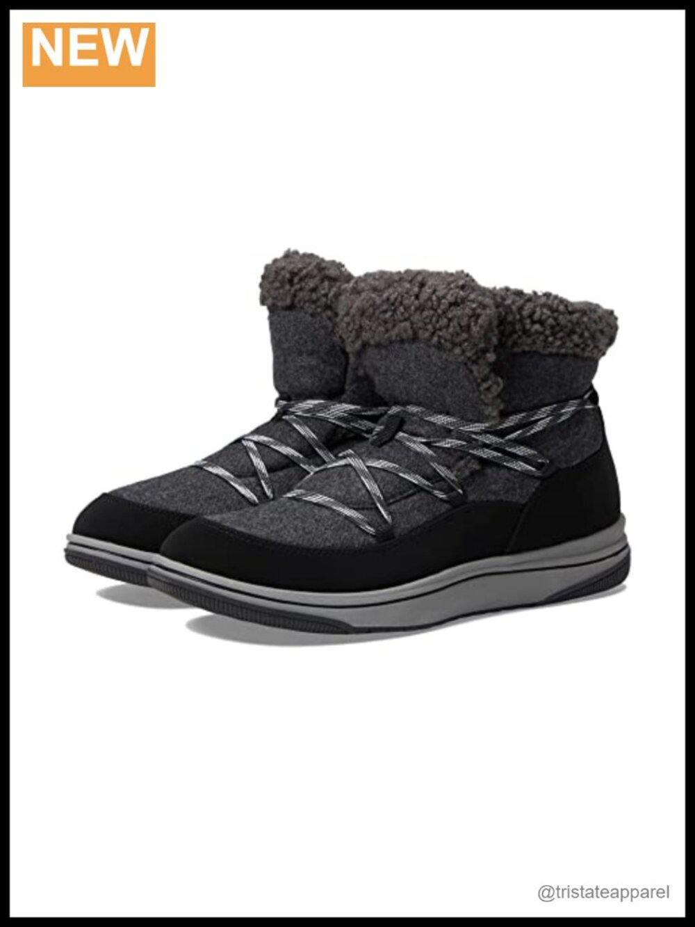 Clarks Ankle Booties with Faux Fur Lining, Cushion Soft Footbed